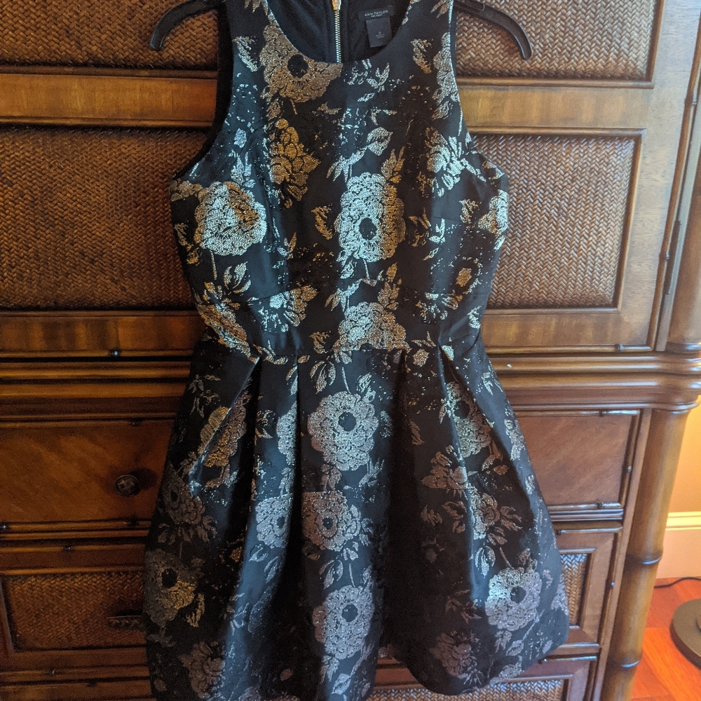 Black and gold dress